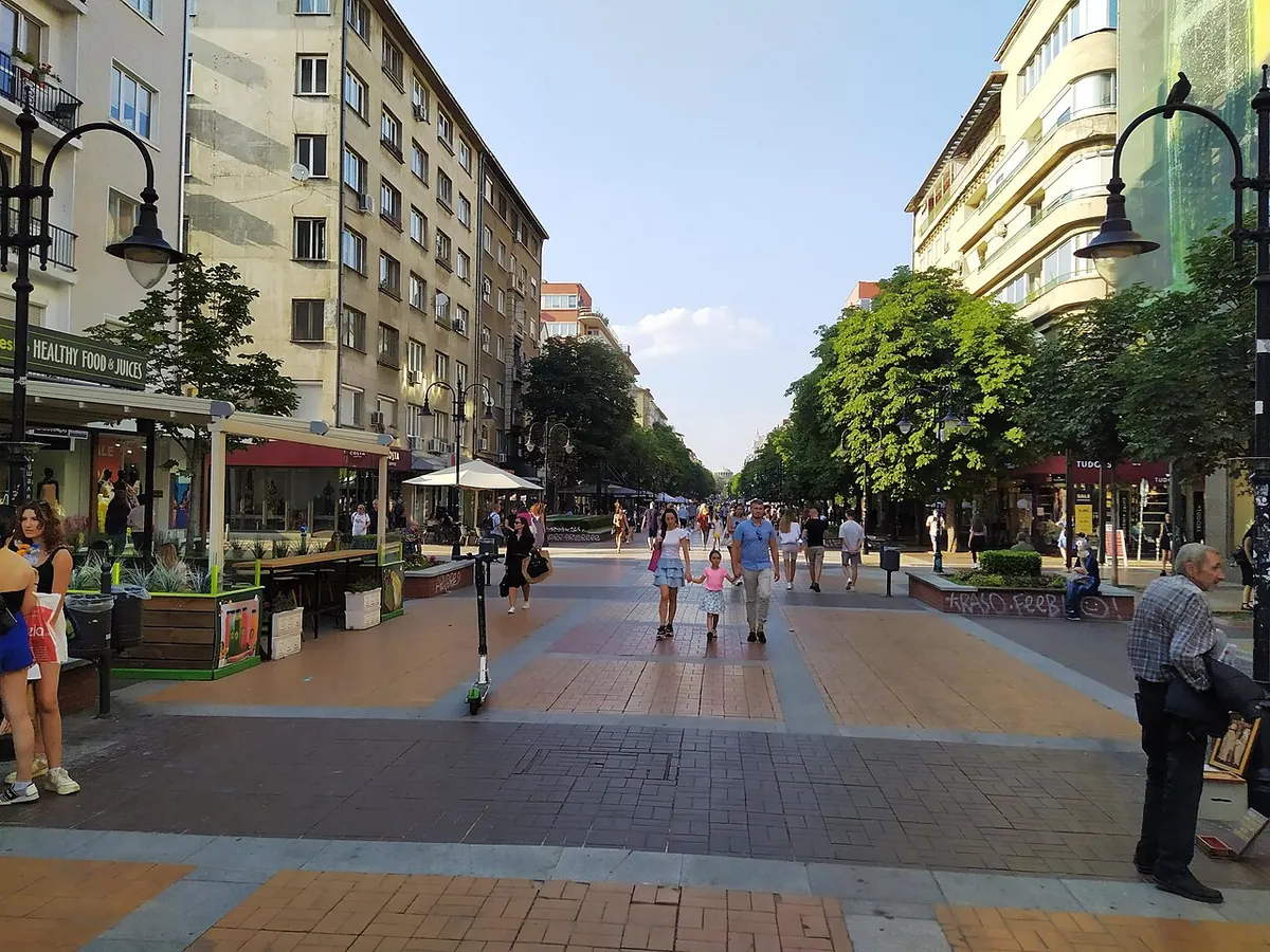 Пешеходният булевард „Витоша“ в София